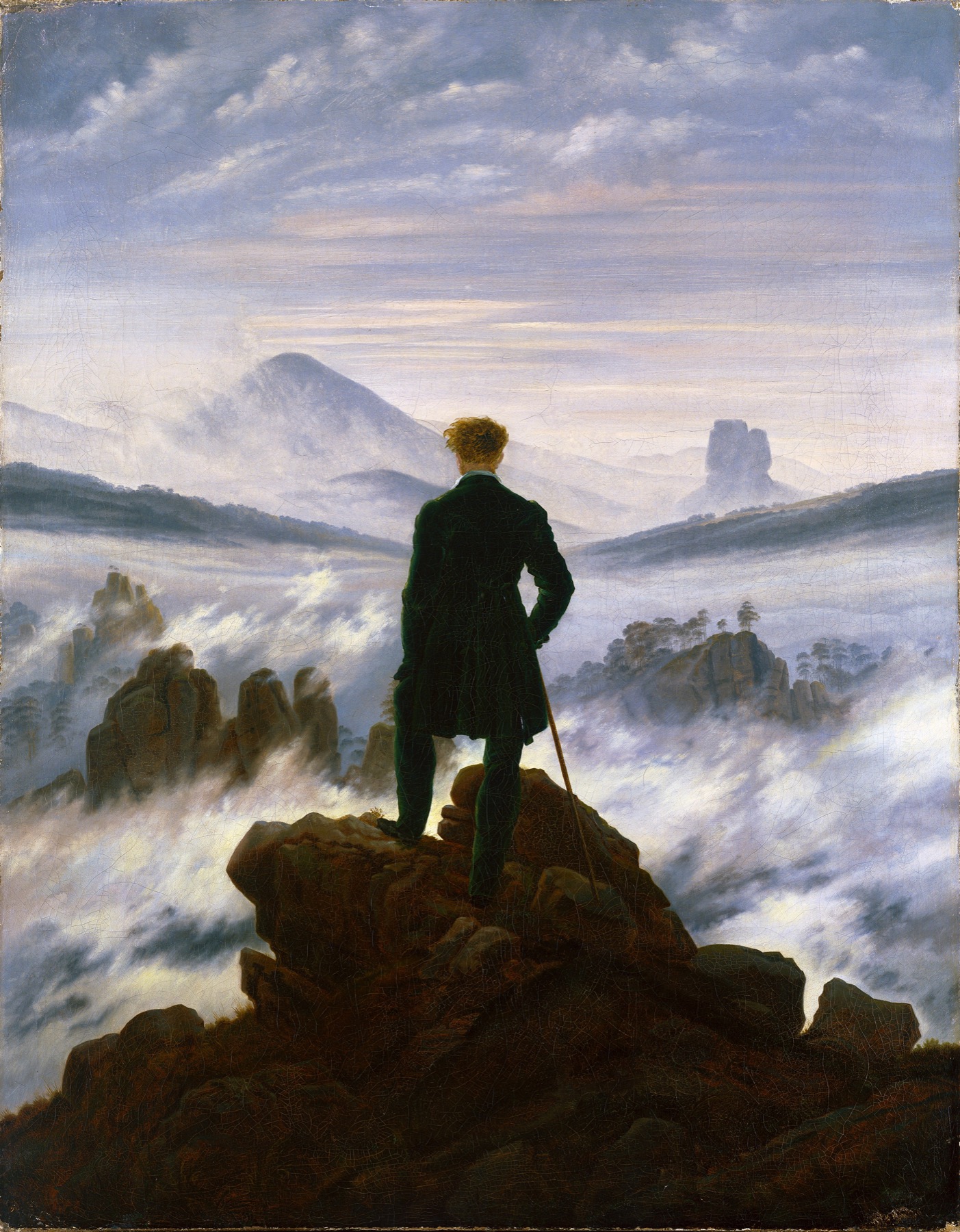 Caspar David Friedrich, Wanderer above the Sea of Fog